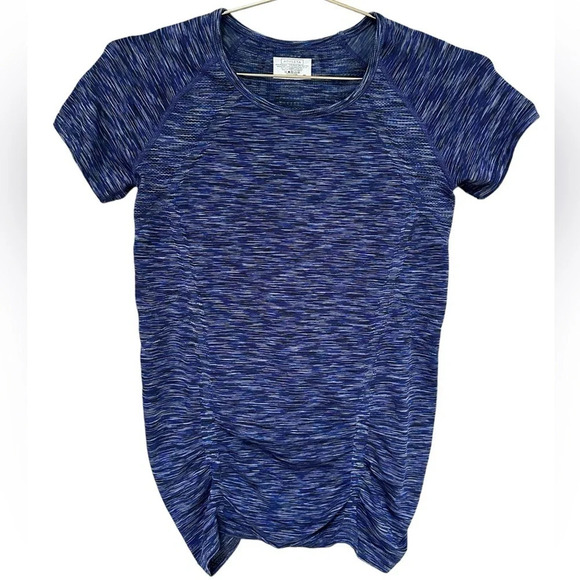 Athleta | Fastest Track Tee in Space Dye Blue, Size Medium - Picture 1 of 6
